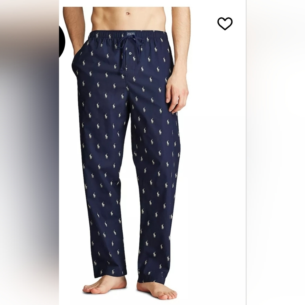 Polo by Ralph Lauren Men's Navy Pajama  Lounge Pants 1X